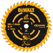 DeWALT DT1668 Pílový kotúč 184x16mm 40zubov ABT +7°