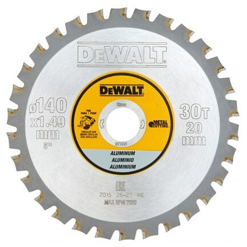 DeWALT DT1910 Pílový kotúč na hliník 140 x 20 mm, 30 zubov, FTG 3°