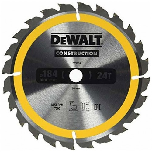 DeWALT DT1939 Pílový kotúč Construction 184 x 16 mm, 24 zubov, ATB 16°