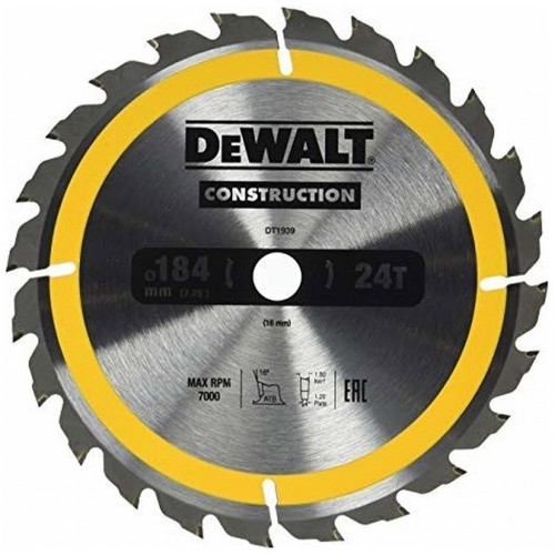 DeWALT DT1938 Pílový kotúč Construction 184 x 16 mm, 18 zubov, ATB 20°