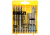 DeWALT DT2294 10-dielna sada MIX plátkov na drevo a kov pre priamočiaru pílu
