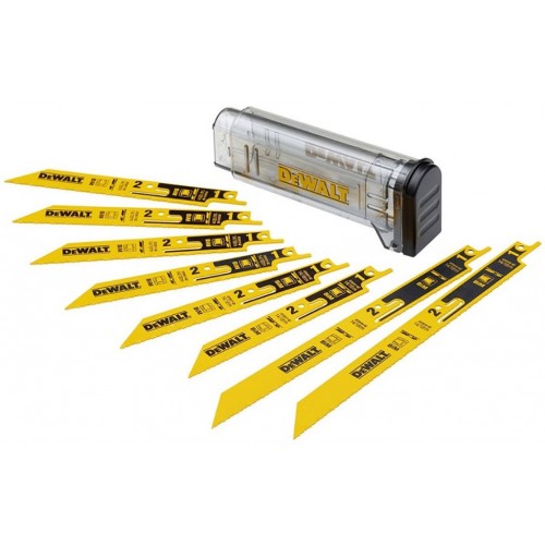 DeWALT DT2446 Bimetalové odlamovacie pílové listy na kov, 228mm, pre mečové píly, 8ks