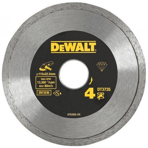 DeWALT DT3735 Diamantový rezný kotúč sintrovaný PHP 4, 115 mm