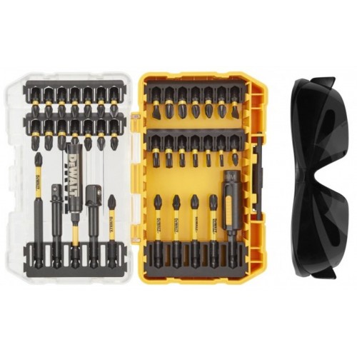 DeWALT DT70740T súprava torzných bitov FLEXTORQ pre rázové uťahováky + okuliare 38ks