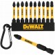 DeWALT DT7275 10-dielna sada TORX bitov FLEXTORQ 57 mm