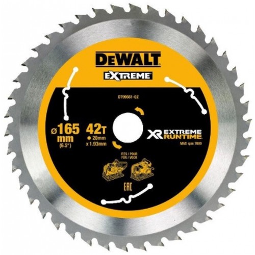 DeWALT DT99561 Pílový kotúč Extreme 165 x 20 mm, 42 zubov, ATB+R 10°