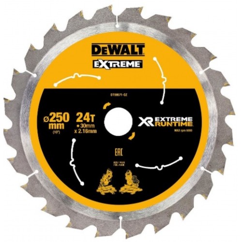 DeWALT DT99571 Pílový kotúč 250 x 30 mm, 24 zubov