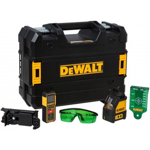 DeWALT DW0889CG Sada krížový laser zelený, laserový diaľkomer, kufor TSTAK