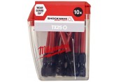 Milwaukee Shockwave skrutkovacie bity TX25 50 mm – 10 ks 4932430882
