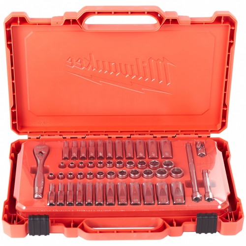 Milwaukee 4932464944 Metrických a colových nástrčných kľúčov s račňou (50 ks)
