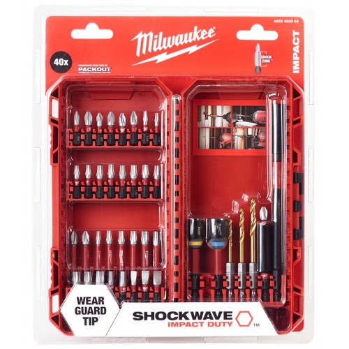 Milwaukee Sada bitov Shockwave 40ks 4932492004