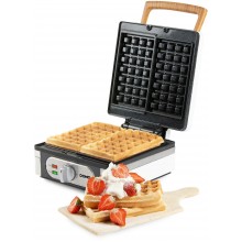 DOMO Vaflovač 4x7 s termostatom, biely DO9274W