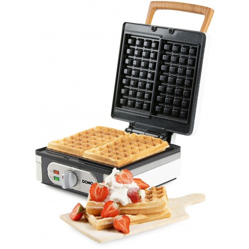 DOMO Vaflovač 4x7 s termostatom, biely DO9274W