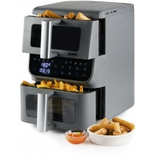 DOMO Vertikálna dvojitá teplovzdušná fritéza 3,5+6,5 l DO550FR