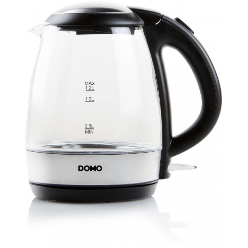 DOMO Rýchlovarná kanvica sklenená (1,2l / 2200W) DO9218WK DOMO Rýchlovarná kanvica sklenená (1,2l / 2200W) DO9218WK