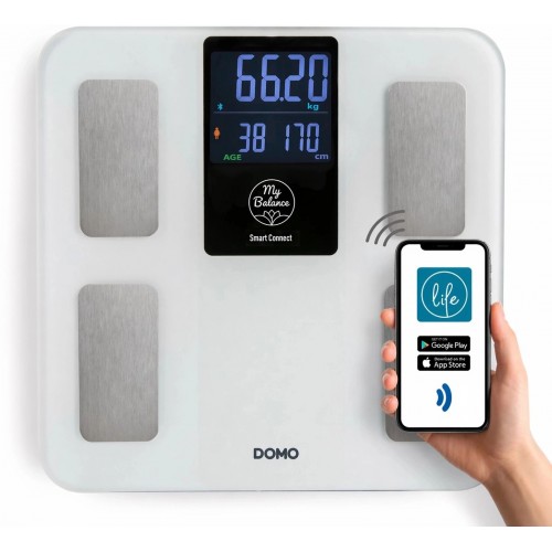 DOMO My Balance Inteligentná digitálna osobná váha DO9305W DOMO My Balance Inteligentná digitálna osobná váha DO9305W