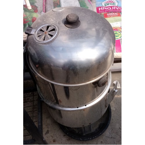 VÝPREDAJ HAPPY GREEN záhradný gril 3v1 nerez, 50ST83016B
