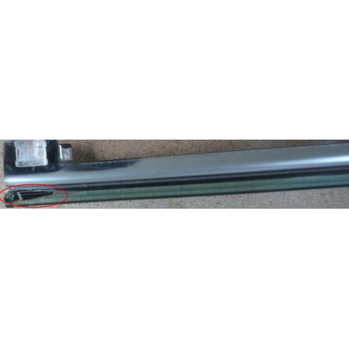 BAZÁR ALCAPLAST GLASS - Rošt pre líniový podlahový žľab 850mm (sklo čierne) GL1204-850 PRA