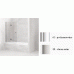 Villeroy & Boch Subway Vaňová zástena 90x150, pánty vľavo, chróm satin