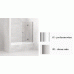 Villeroy & Boch Subway Vaňová zástena 90x150, pánty vpravo, vr. VilboClear, chróm satin