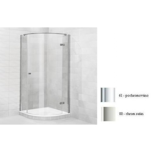 Villeroy & Boch Subway Sprchovací kút 100x190, štvrťkruh, pravý, s 1 dverami, pochrómované
