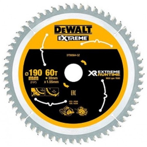 DeWALT DT99564 Pílový kotúč Extreme 190 x 30 mm, 60 zubov, ATB+R 25°