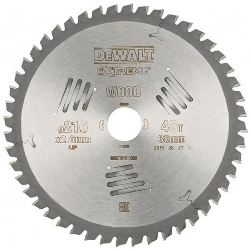 DeWALT DT4320 Pílový kotúč Extreme 216 x 30 mm na drevo, 48 zubov, ATB -5°