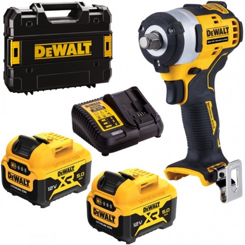 DeWALT DCF901P2 Aku rázový uťahovák 1/2" (340Nm/12V/2x5,0Ah) kufor Tstak