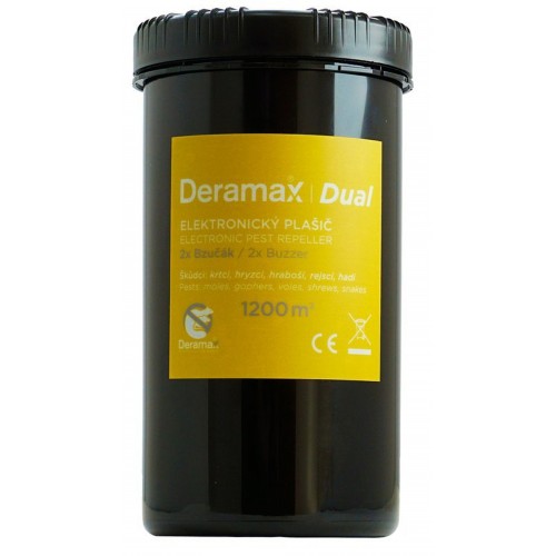 Deramax-Dual Elektronický plašič (odpudzovač) krtkov a hlodavcov 0350