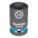 Makita E-16112 kľúč nástrčný 1/2", štvorhran, IMPACT BLACK, 15mm