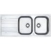 Franke Euroform EFL 621, 1160x475 mm, nerezový dvojdrez, tkaná štruktúra 101.0060.611