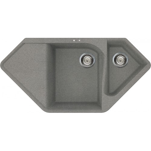 ELLECI EGO Corner granitový rohový drez, titanium ELLECI EGO Corner granitový rohový drez, titanium