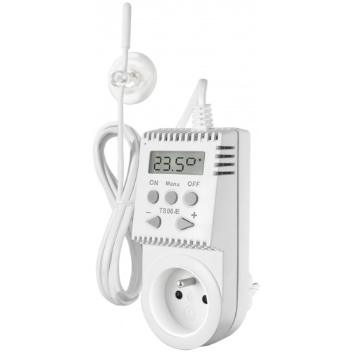 ELEKTROBOCK TS06-E Tepelne spínaná zásuvka s externým snímačom