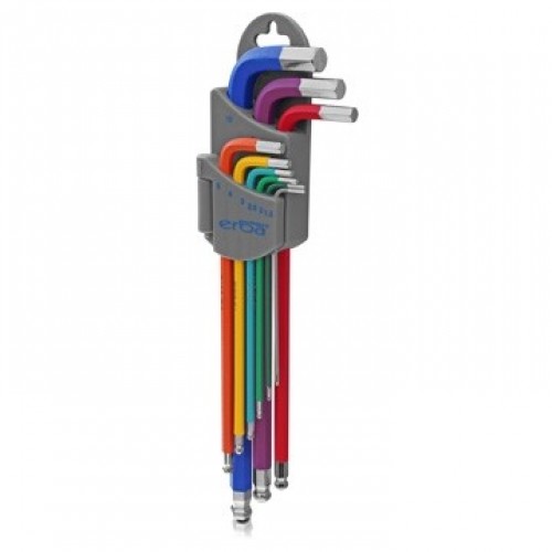 ERBA Imbusy Farebné 9 ks 1,5-10 mm predĺženej ER-46021