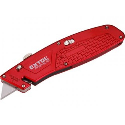 EXTOL nôž s kovovou výstuhou s výmenným britom, 4ks náhradných britov 8855002