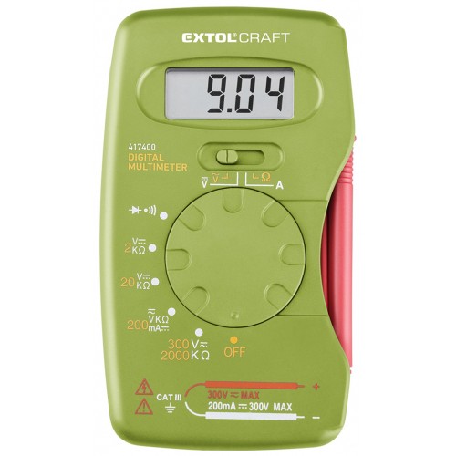 EXTOL CRAFT multimeter digitálny, vreckový 417400