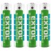 EXTOL ENERGY batérie nabíjacie, 4ks, AAA (HR03), 1,2V, 1000mAh, NiMh, 42060