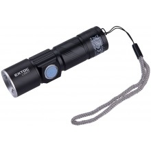 EXTOL LIGHT svietidlo 150l, nabíjací, USB, zoom, XPE 3W LED 43135