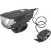 EXTOL LIGHT svetlo biele na bicykel 350lm, USB nabíjanie, klaksón, 5W LED 43137