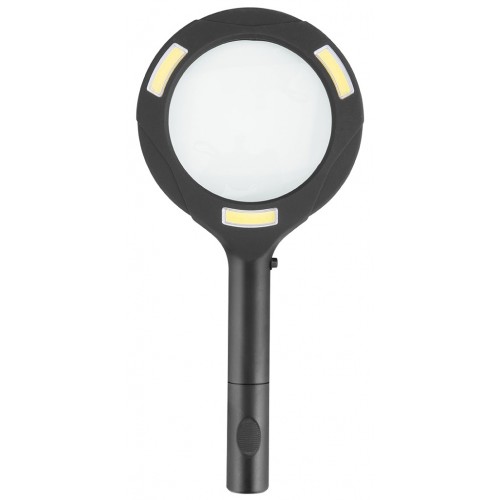 EXTOL LIGHT lupa so svetlom 80lm, 5x zväčšenie, 3x0,5W COB LED 43159
