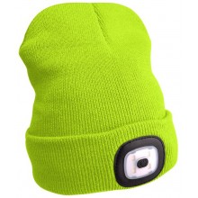 EXTOL LIGHT čiapka s čelovkou 45lm, nabíjací, USB, fluorescenčné žltá 43194