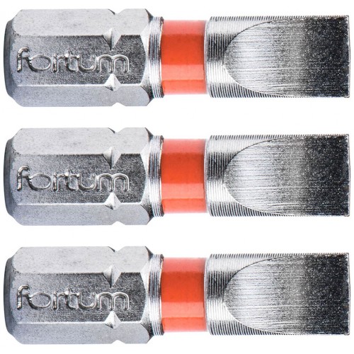 FORTUM-KITO hrot plochý sada 3ks, 6x25mm, S2 4741106