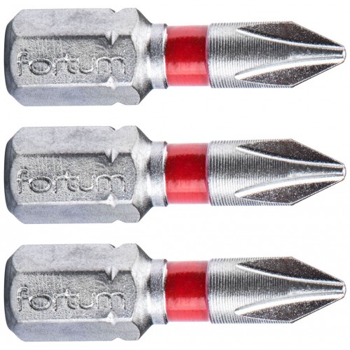 FORTUM-KITO hrot krížový phillips, sada 3ks, PH 1x25mm, S2 4741201 FORTUM-KITO hrot krížový phillips, sada 3ks, PH 1x25mm, S2 4741201