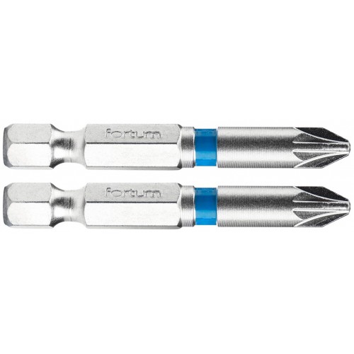 FORTUM-KITO hrot krížový Pozidriv, sada 2ks, PZ 2x50mm, S2 4741312 FORTUM-KITO hrot krížový Pozidriv, sada 2ks, PZ 2x50mm, S2 4741312