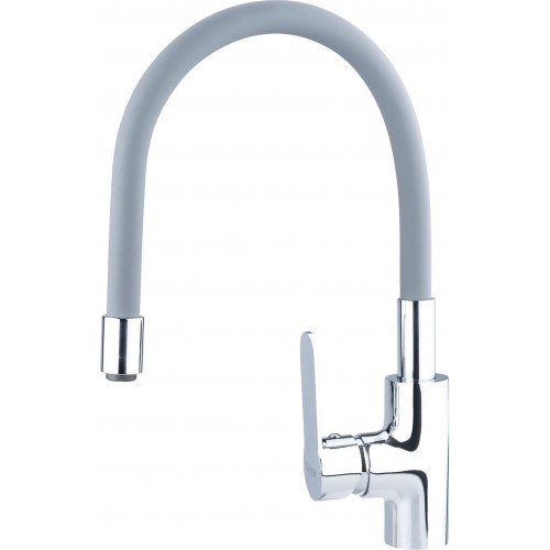 BALLETTO batéria umývadlová, stojanková s flexibilným ramienkom, 35mm, šedá 81121 BALLETTO batéria umývadlová, stojanková s flexibilným ramienkom, 35mm, šedá 81121