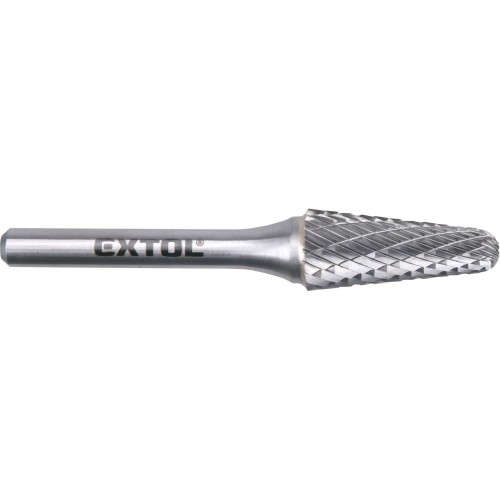 EXTOL INDUSTRIAL fréza karbidová, kónická 14 ° zaguľatená, pr.12x28mm / stopka 6mm 8703785