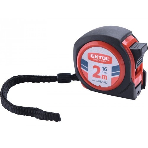 EXTOL PREMIUM meter zvinovací, 2m, šírka pásky 16mm 8821032