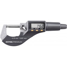 EXTOL PREMIUM mikrometer digitálne, 0-25mm 8825320