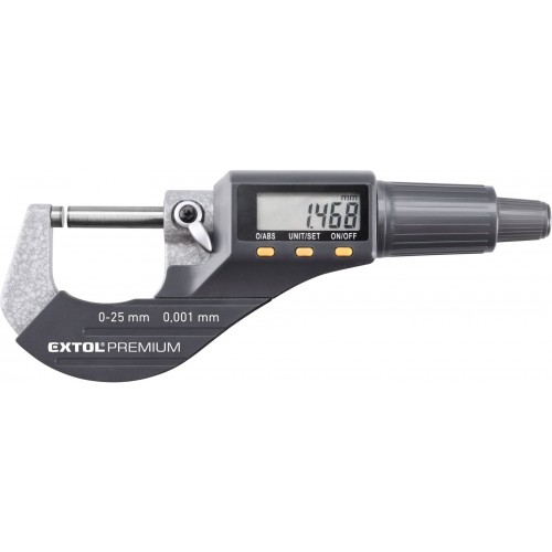 EXTOL PREMIUM mikrometer digitálne, 0-25mm 8825320