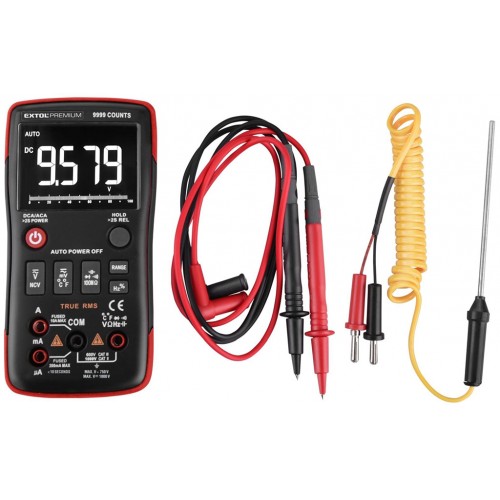 EXTOL PREMIUM multimeter digitálny, inverzný displej, automatická voľba rozsahov 8831251